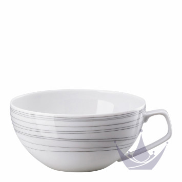 Чашка чайная с блюдцем 0,24л коллекции TAC Stripes 2.0 бренда Rosenthal
