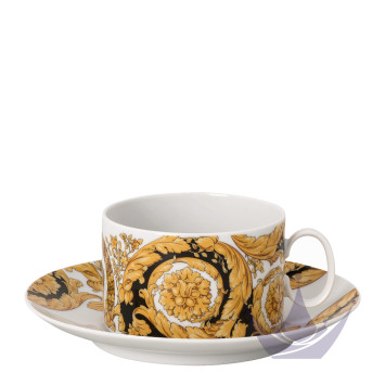 Чашка чайная с блюдцем 0,2л коллекции Barocco 92 бренда Rosenthal Versace