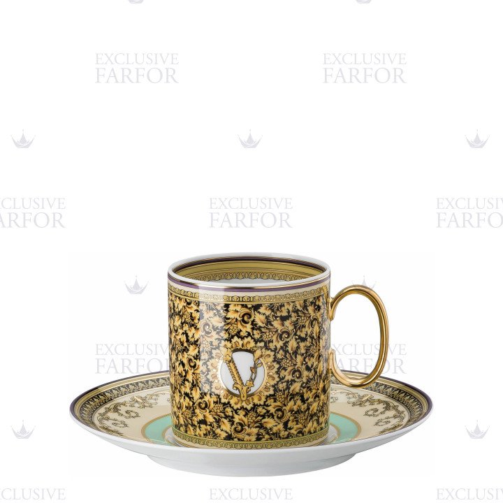 Чашка кофейная с блюдцем 0,23л коллекции Barocco Mosaic бренда Rosenthal Versace