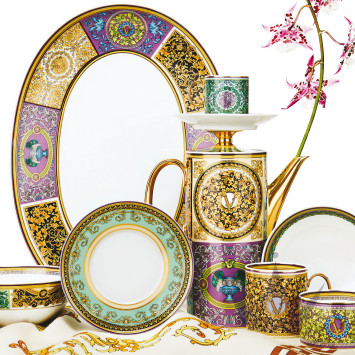 Кофейный сервиз на 6 персон коллекции Barocco Mosaic бренда Rosenthal Versace