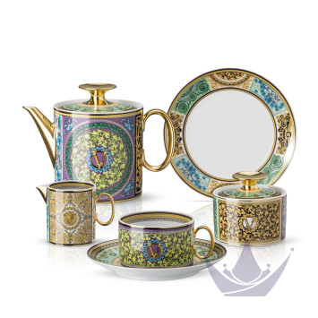 Чайный сервиз на 6 персон коллекции Barocco Mosaic бренда Rosenthal Versace