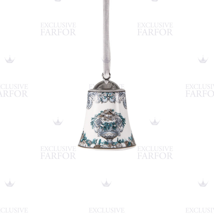 Фарфоровый колокольчик 7см коллекции Coupe Dieux Holiday бренда Rosenthal Versace