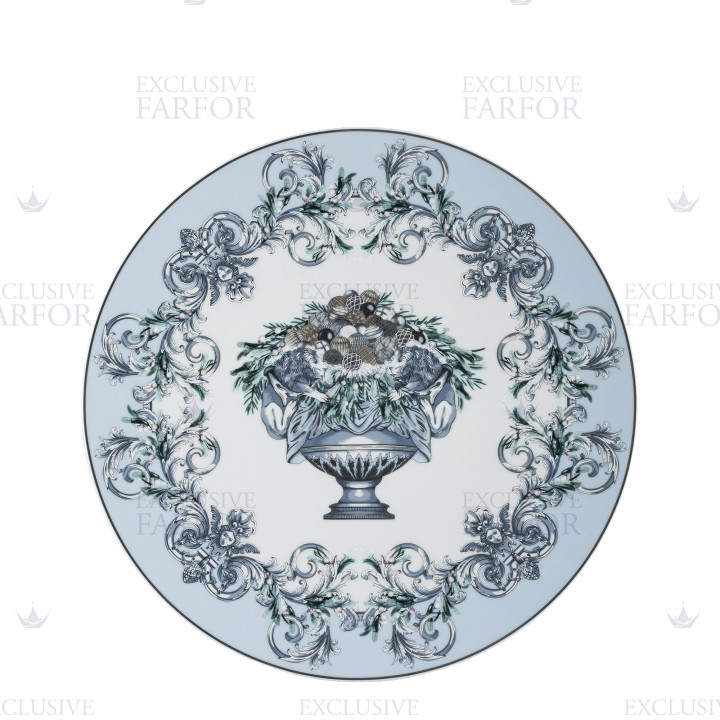 Тарелка рождественская 33см коллекции Coupe Dieux Holiday бренда Rosenthal Versace