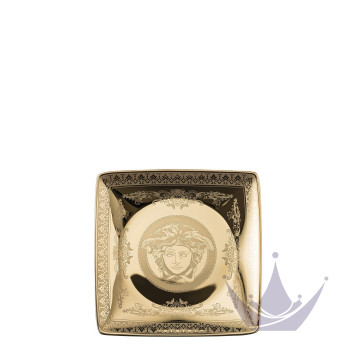 Чаша квадратная 12см коллекции Golden Medusa бренда Rosenthal Versace