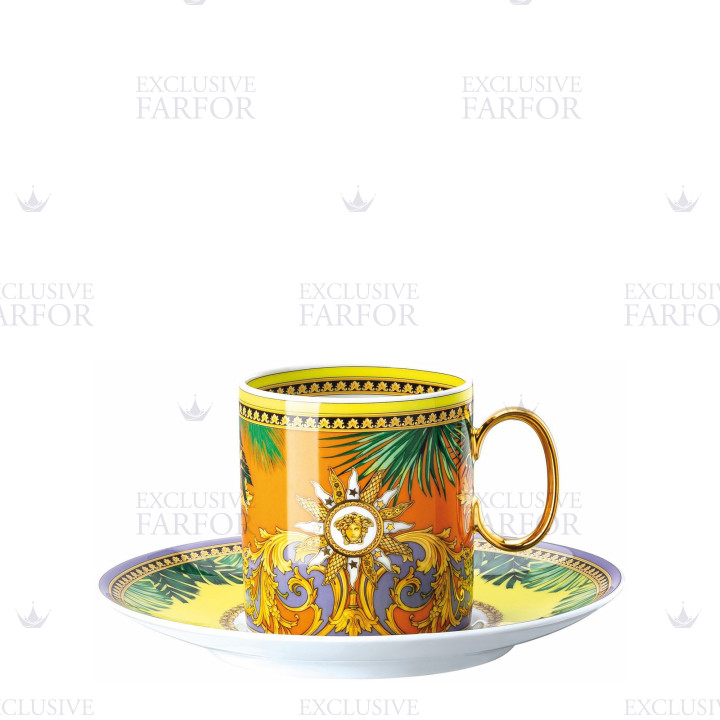 Чашка кофейная с блюдцем 0,23л коллекции Jungle Animalier бренда Rosenthal Versace