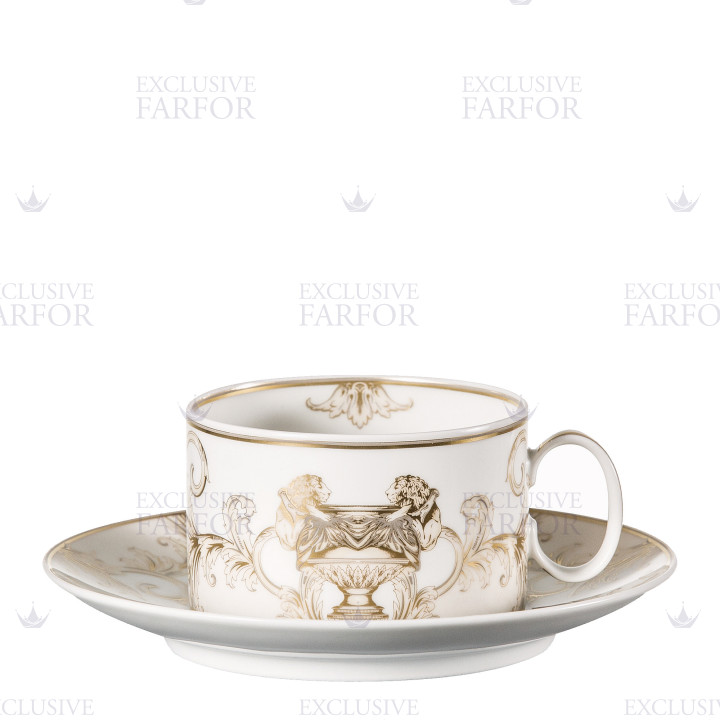 Чашка чайная с блюдцем 0,2л коллекции La Coupe des Dieux бренда Rosenthal Versace