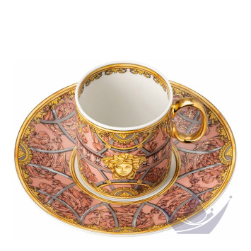 Чашка эспрессо с блюдцем 0,10л коллекции La Scala del Palazzo - Rosa бренда Rosenthal Versace