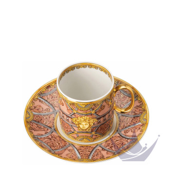 Чашка кофейная с блюдцем 0,23л коллекции La Scala del Palazzo - Rosa бренда Rosenthal Versace