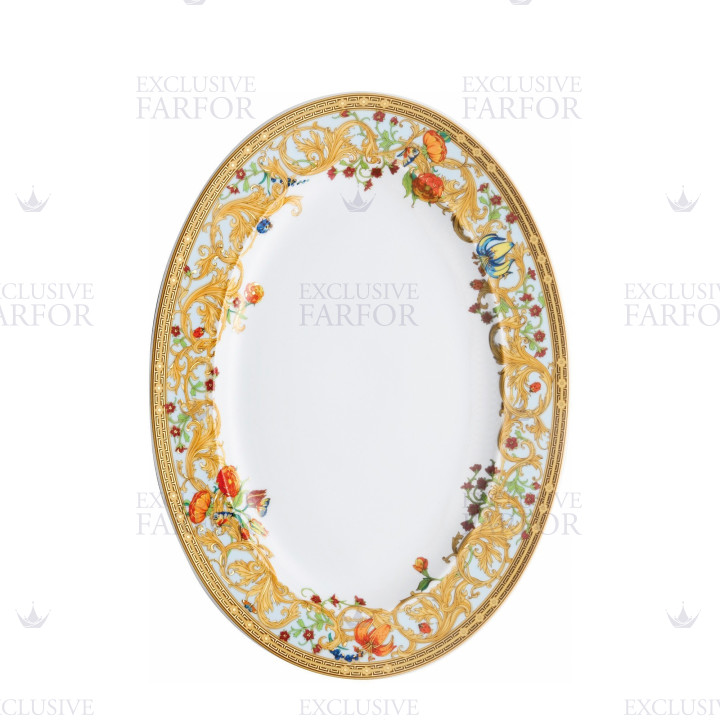 Блюдо овальное 40см коллекции Le Jardin de Versace бренда Rosenthal Versace
