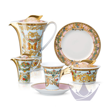 Кофейный сервиз на 6 персон коллекции Le Jardin de Versace бренда Rosenthal Versace