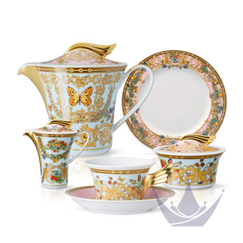 Чайный сервиз на 6 персон коллекции Le Jardin de Versace бренда Rosenthal Versace