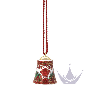 Фарфоровый колокольчик 7см коллекции Love Baroque Holiday бренда Rosenthal Versace