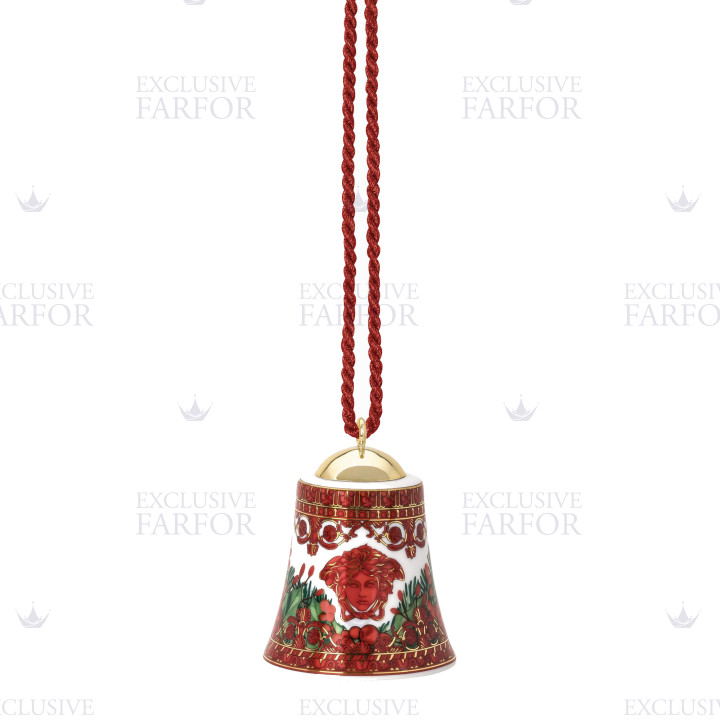 Фарфоровый колокольчик 7см коллекции Love Baroque Holiday бренда Rosenthal Versace