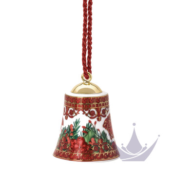 Фарфоровый колокольчик 7см коллекции Love Baroque Holiday бренда Rosenthal Versace