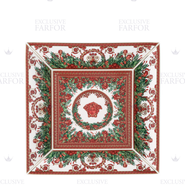 Чаша квадратная 28см коллекции Love Baroque Holiday бренда Rosenthal Versace