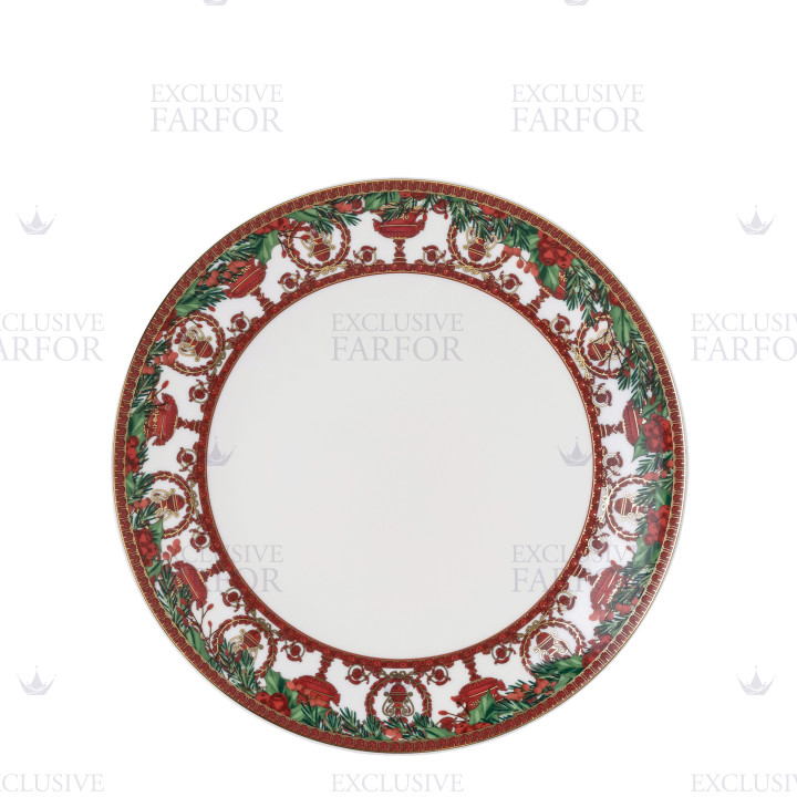 Тарелка главная 28см коллекции Love Baroque Holiday бренда Rosenthal Versace