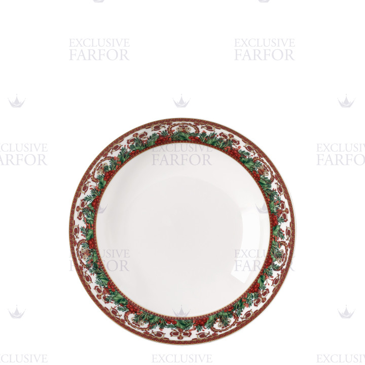 Тарелка суповая 22см коллекции Love Baroque Holiday бренда Rosenthal Versace
