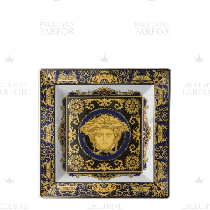 Чаша 22см коллекции Medusa blue бренда Rosenthal Versace