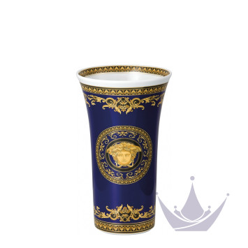 Ваза 26см коллекции Medusa blue бренда Rosenthal Versace