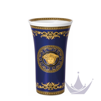 Ваза 34см коллекции Medusa blue бренда Rosenthal Versace