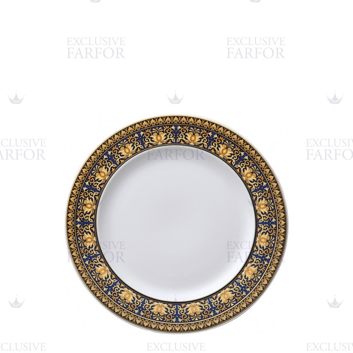 Тарелка закусочная 22см коллекции Medusa blue бренда Rosenthal Versace