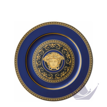 Тарелка подстановочная 30см коллекции Medusa blue бренда Rosenthal Versace