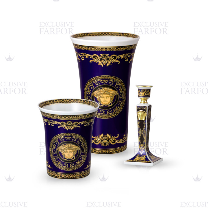 Коллекция Medusa blue бренда Rosenthal Versace