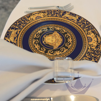 Кофейный сервиз на 6 персон коллекции Medusa blue бренда Rosenthal Versace