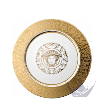 Тарелка подстановочная 33см коллекции Medusa Gala Gold бренда Rosenthal Versace