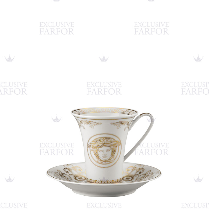 Чашка кофейная с блюдцем 0,18л коллекции Medusa Gala бренда Rosenthal Versace