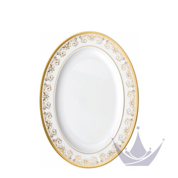 Блюдо овальное 34см коллекции Medusa Gala Gold бренда Rosenthal Versace