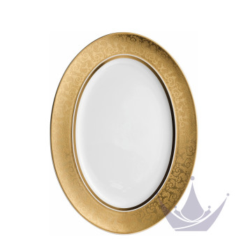 Блюдо овальное 40см коллекции Medusa Gala Gold бренда Rosenthal Versace