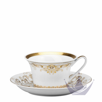Чашка чайная с блюдцем 0,22л коллекции Medusa Gala бренда Rosenthal Versace