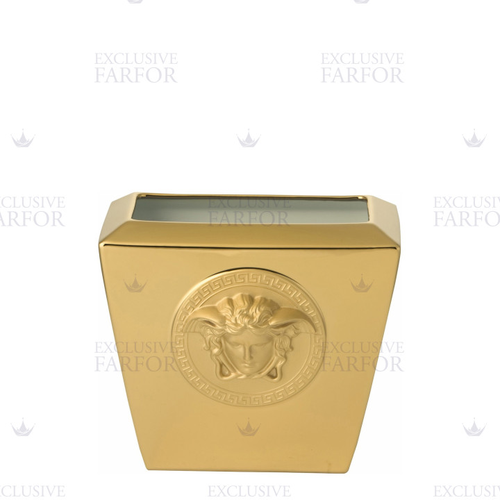 Ваза 18см коллекции Medusa gold бренда Rosenthal Versace