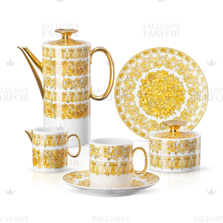 Кофейный сервиз на 6 персон коллекции Medusa Rhapsody бренда Rosenthal Versace