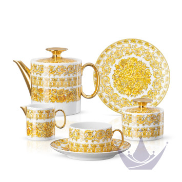 Чайный сервиз на 6 персон коллекции Medusa Rhapsody бренда Rosenthal Versace