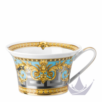 Чашка чайная с блюдцем 0,22л коллекции Prestige Gala Le Bleu бренда Rosenthal Versace
