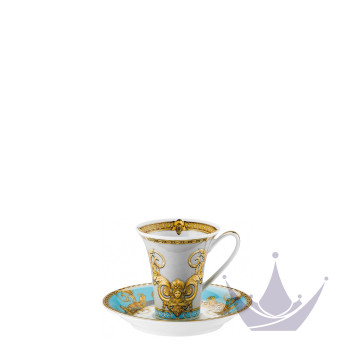 Чашка эспрессо с блюдцем 0,09л коллекции Prestige Gala Le Bleu бренда Rosenthal Versace