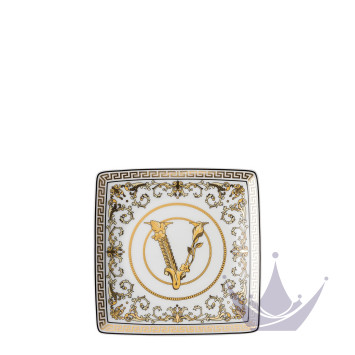 Чаша квадратная 12см коллекции Virtus Gala White бренда Rosenthal Versace