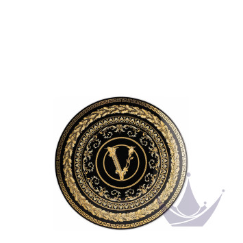 Тарелка десертная 17см коллекции Virtus Gala Black бренда Rosenthal Versace