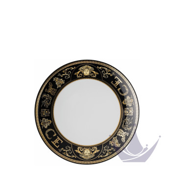 Тарелка закусочная 21см коллекции Virtus Gala Black бренда Rosenthal Versace