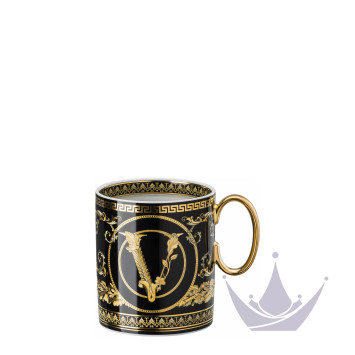 Кружка 0,3л коллекции Virtus Gala Black бренда Rosenthal Versace