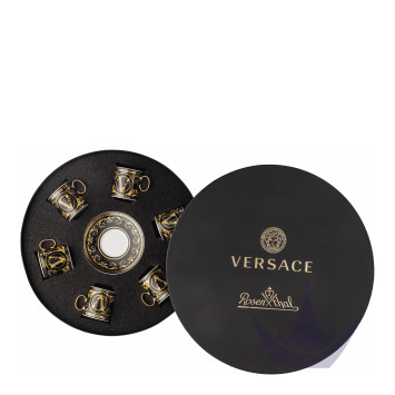 Чашка эспрессо, набор из 6 шт. 0,1л коллекции Virtus Gala Black бренда Rosenthal Versace