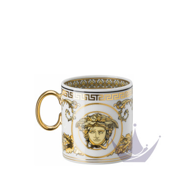 Чашка эспрессо с блюдцем 0,1л коллекции Virtus Gala White бренда Rosenthal Versace