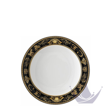 Тарелка суповая 22см коллекции Virtus Gala Black бренда Rosenthal Versace