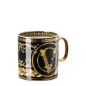 Чашка кофейная с блюдцем 0,23л коллекции Virtus Gala Black бренда Rosenthal Versace