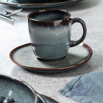 Блюдце для чашки кофейной 15,5см коллекции Lave Gris бренда VB