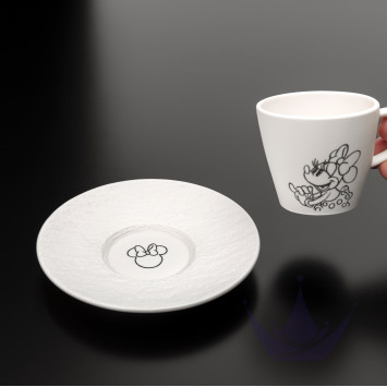 Блюдце для чашки эспрессо 12см коллекции Manufacture Rock Blanc - Mickey Mouse бренда VB