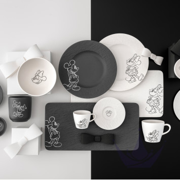 Набор из 4 предметов коллекции Manufacture Rock Blanc - Mickey Mouse бренда VB