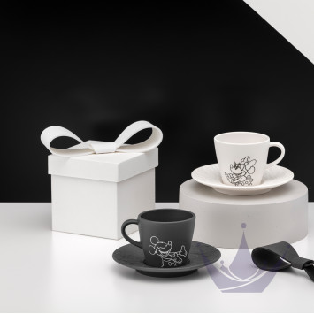 Чашка эспрессо с блюдцем 0,06л, 2шт. коллекции Manufacture Rock - Mickey Mouse бренда VB